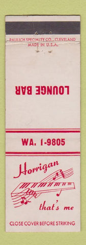Matchbook Cover - Horrigan Lounge Bar WEAR