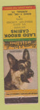 Matchbook Cover - Ladd Brook Cabins Pownal VT German Shepherd WEAR