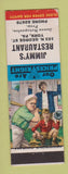 Matchbook Cover - Jimmy's Restaurant York PA