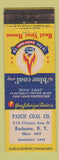 Matchbook Cover - Blue Coal Pasch Rochester NY WEAR