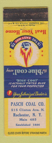 Matchbook Cover - Blue Coal Pasch Rochester NY WEAR
