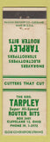 Matchbook Cover - Trapley Router Bits Cleveland OH