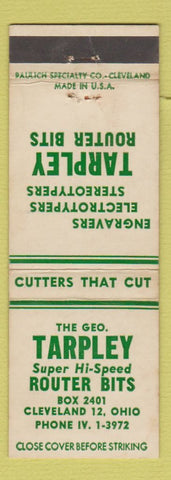 Matchbook Cover - Trapley Router Bits Cleveland OH