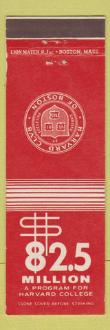 Matchbook Cover - Harvard Club of Boston MA
