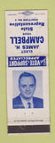 Matchbook Cover - James Campbell State Rep Election WEAR