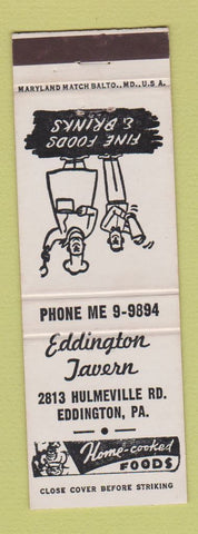 Matchbook Cover - Eddington Tavern PA