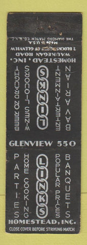 Matchbook Cover - Links Restaurant Glenview