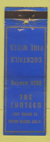Matchbook Cover - The Canteen Ocean Beach CA WEAR