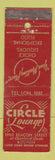 Matchbook Cover - Circle Lounge Boston MA