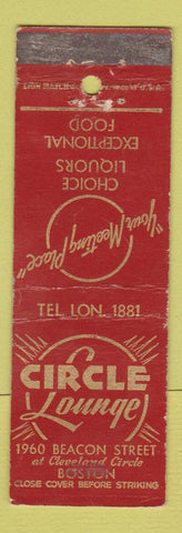 Matchbook Cover - Circle Lounge Boston MA