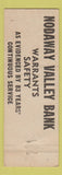Matchbook Cover - Nodaway Valley Bank Maryville MO