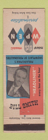 Matchbook Cover - WPEN Radio Bill Smith Philadelphia PA