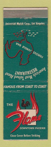 Matchbook Cover - The Flame Restaurant Phoenix AZ