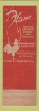 Matchbook Cover - The Flame Restaurant Phoenix AZ