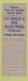 Matchbook Cover - Reliable Iron Foundry Los Angeles CA WORN