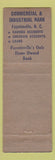 Matchbook Cover - Commercial & Industrial Bank Fayetteville NC WEAR