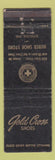 Matchbook Cover - Gold Cross Shoes Huber Seymour IN WEAR