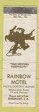 Matchbook Cover - Rainbow Motel Edgemont SD