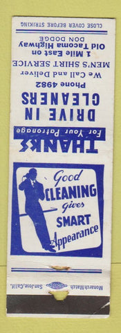 Matchbook Cover - Drive in Cleaners Tacoma WA WORN