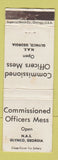 Matchbook Cover - Officers Mess NAS Gynco GA WEAR