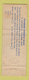 Matchbook Cover - Fitchburg Window Sales MA