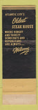 Matchbook Cover - Latz's Knife and Fork Inn Atlantic City NJ