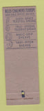Matchbook Cover - Allis Chalmers Texrope Drives V Belts