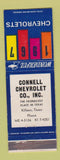 Matchbook Cover - 1967 Chevrolet Connell Killeen TX