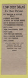 Matchbook Cover - Firemen's Credit Union Los Angeles CA SAMPLE