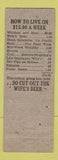 Matchbook Cover - Wonder Bar WORN