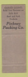Matchbook Cover - Sun Ray Hams Baon Pinkney Packing WORN