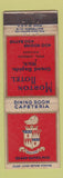 Matchbook Cover - Morton Hotel Grand Rapids MI