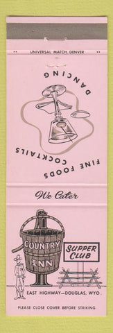 Matchbook Cover - Country Inn Supper Club Douglas WY