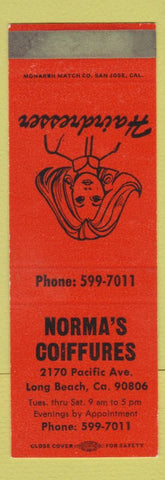 Matchbook Cover - Norma's Coiffures Salon Long Beach CA SAMPLE