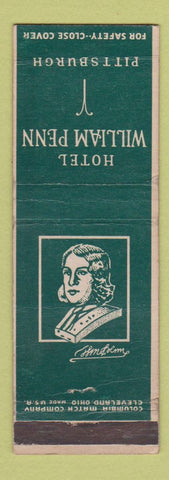 Matchbook Cover - Hotel William Penn Pittsburgh PA WEAR