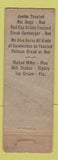 Matchbook Cover - Red Cap Sandwich Shop Bloomfield Hills MI WORN