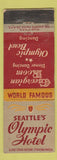 Matchbook Cover - Olympic Hotel Seattle WA WEAR