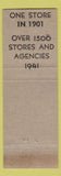 Matchbook Cover - United Whelan Stores DD Bean
