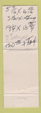 Matchbook Cover - Five Point Chevron oil gas Huntington Beach CA