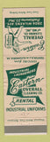 Matchbook Cover - Eastern Overall Cleaning Baltimore MD WEAR