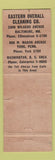 Matchbook Cover - Eastern Overall Cleaning Baltimore MD WEAR