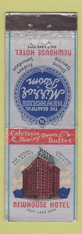 Matchbook Cover - Newhouse Hotel Salt Lake City UT Mirror Room