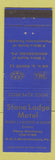 Matchbook Cover - Stone Lodge Motel Mechanicsburg PA WEAR