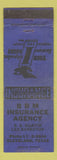 Matchbook Cover - BBM Insurance Agency Cleveland TX