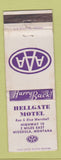 Matchbook Cover - Hellgate Motel Missoula MT WEAR