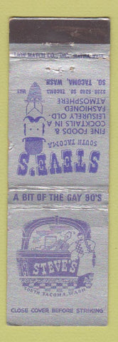 Matchbook Cover - Steve's Restaurant South Tacoma WA
