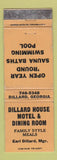 Matchbook Cover - Dillard House Motel Dillard GA WEAR