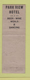 Matchbook Cover - Park View Hotel Farwell MI