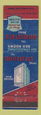 Matchbook Cover - Roosevelt Hotel New Orleans LA