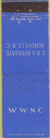 Matchbook Cover - WWNC CBS Radio Asheville NC